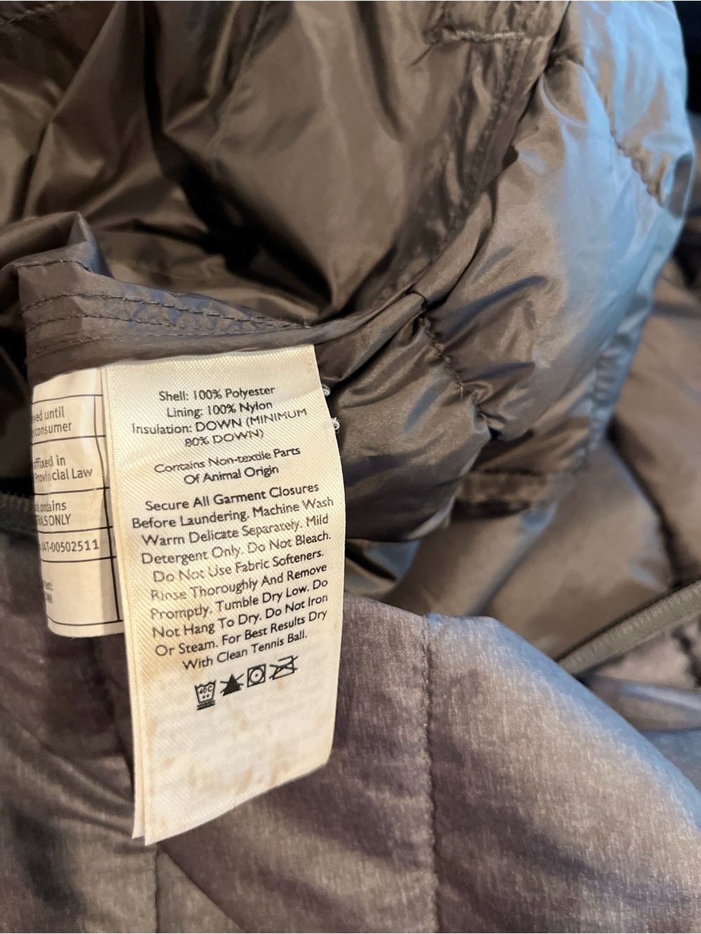 Eddie Bauer Men's CirrusLite 650 Down Hooded Jacket Size Small Grey EUC - Picture 12 of 13